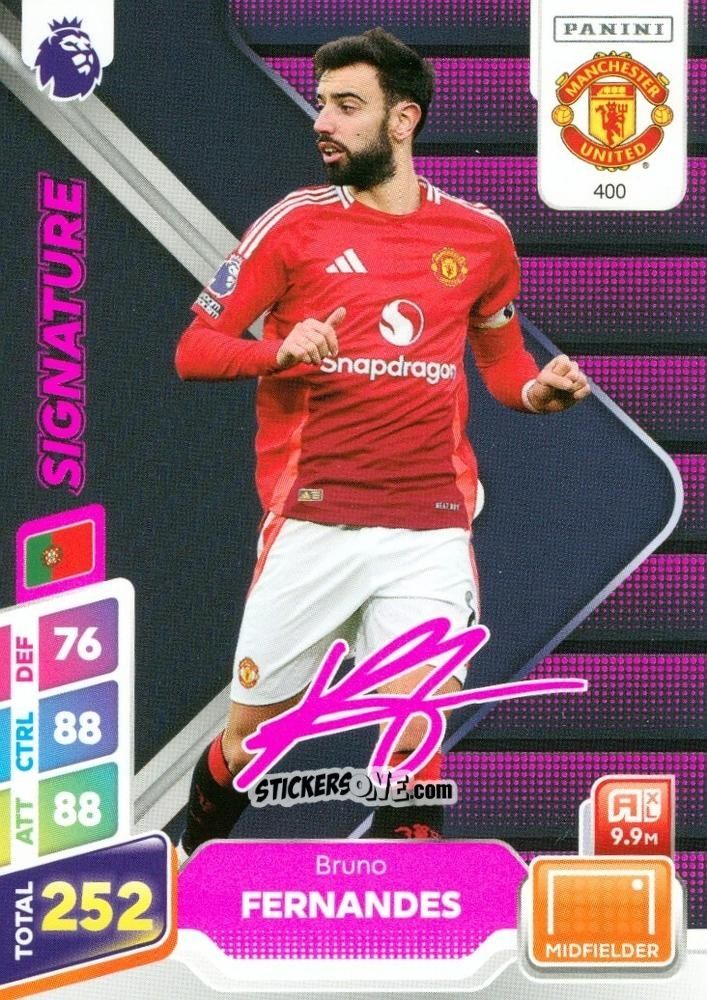 Sticker Bruno Fernandes - English Premier League 2024-2025. Adrenalyn XL Plus
 n. 400 - Panini