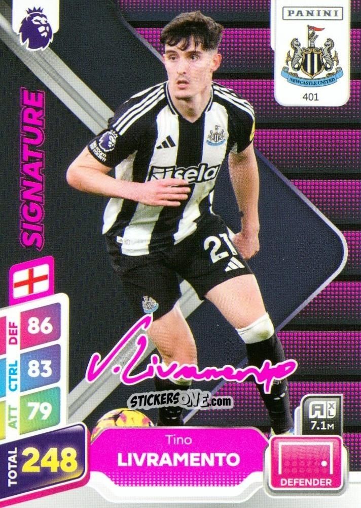 Cromo Tino Livramento - English Premier League 2024-2025. Adrenalyn XL Plus
 n. 401 - Panini