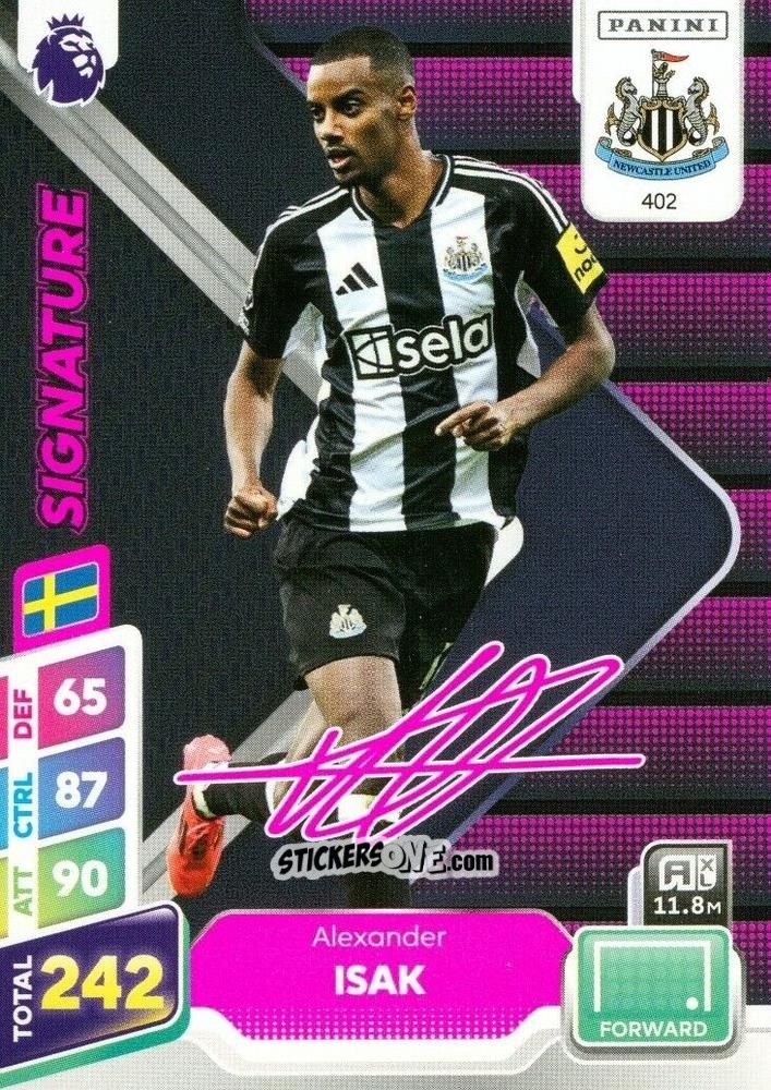 Sticker Alexander Isak - English Premier League 2024-2025. Adrenalyn XL Plus
 n. 402 - Panini