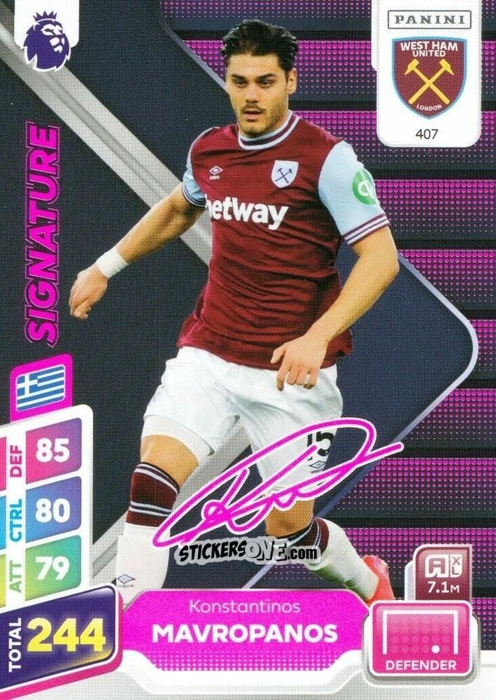 Sticker Konstantinos Mavropanos - English Premier League 2024-2025. Adrenalyn XL Plus
 n. 407 - Panini