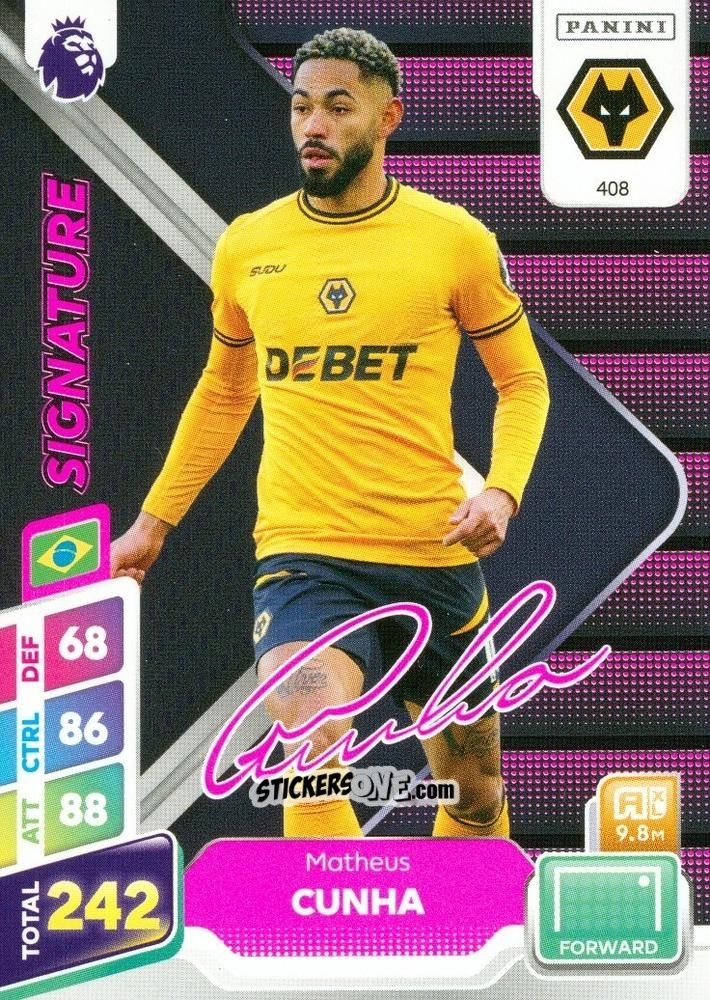 Cromo Matheus Cunha - English Premier League 2024-2025. Adrenalyn XL Plus
 n. 408 - Panini