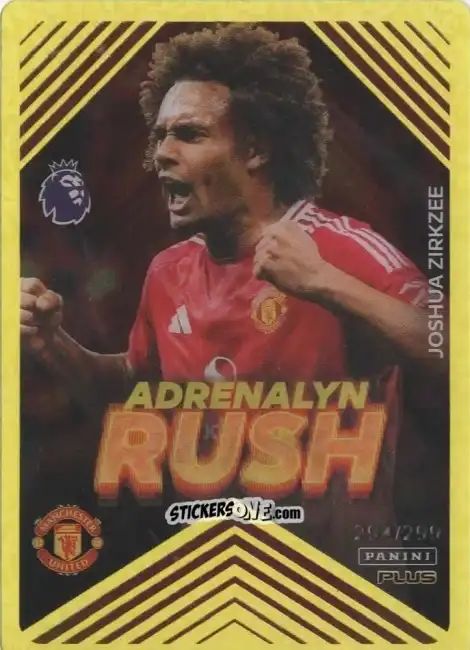 Cromo Joshua Zirkzee - English Premier League 2024-2025. Adrenalyn XL Plus
 n. AR14y - Panini
