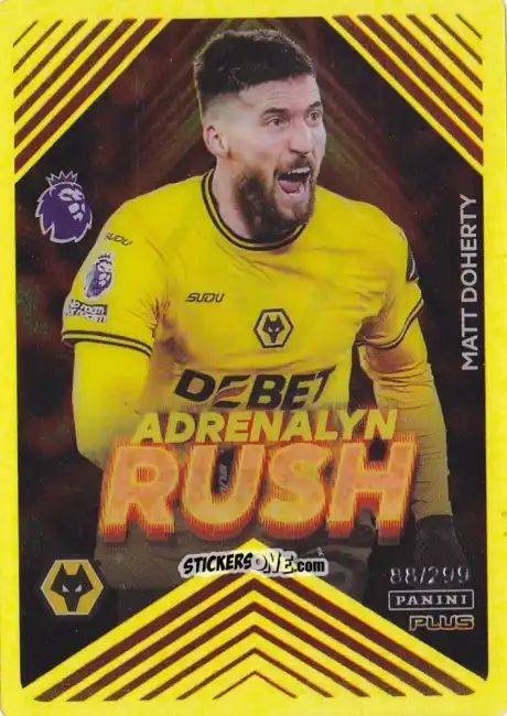 Figurina Matt Doherty - English Premier League 2024-2025. Adrenalyn XL Plus
 n. AR20y - Panini