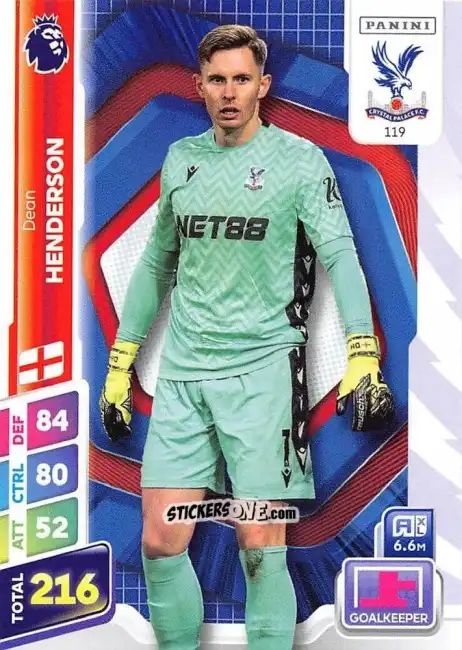 Sticker Dean Henderson - English Premier League 2024-2025. Adrenalyn XL Plus
 n. 119 - Panini