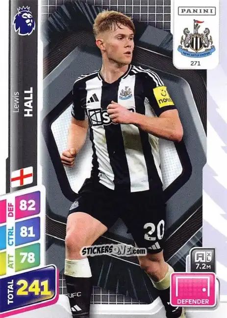 Cromo Lewis Hall - English Premier League 2024-2025. Adrenalyn XL Plus
 n. 271 - Panini