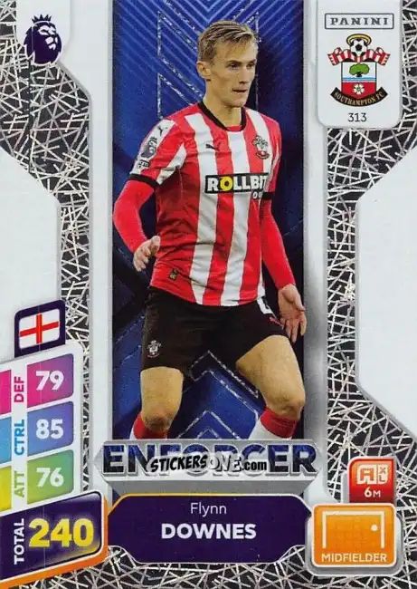 Figurina Flynn Downes - English Premier League 2024-2025. Adrenalyn XL Plus
 n. 313 - Panini