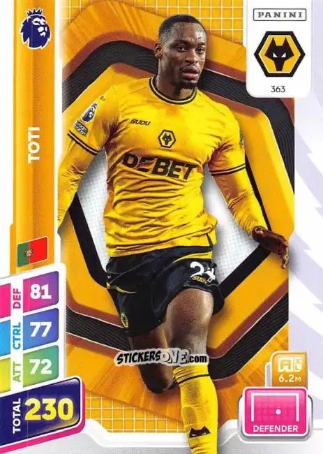 Cromo Toti Gomes - English Premier League 2024-2025. Adrenalyn XL Plus
 n. 363 - Panini