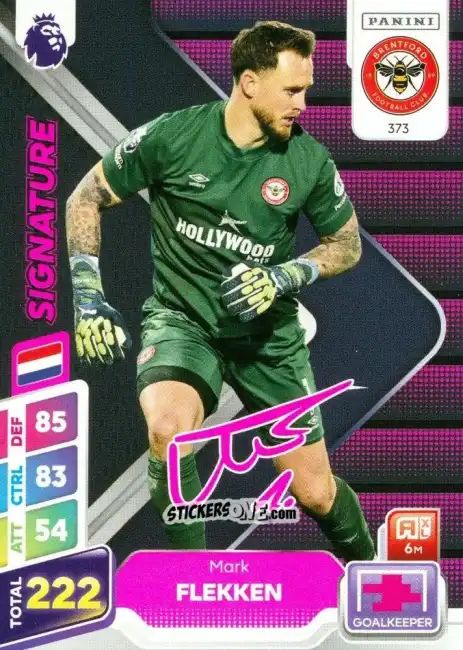 Sticker Mark Flekken - English Premier League 2024-2025. Adrenalyn XL Plus
 n. 373 - Panini