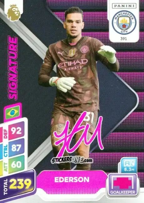 Cromo Ederson - English Premier League 2024-2025. Adrenalyn XL Plus
 n. 391 - Panini
