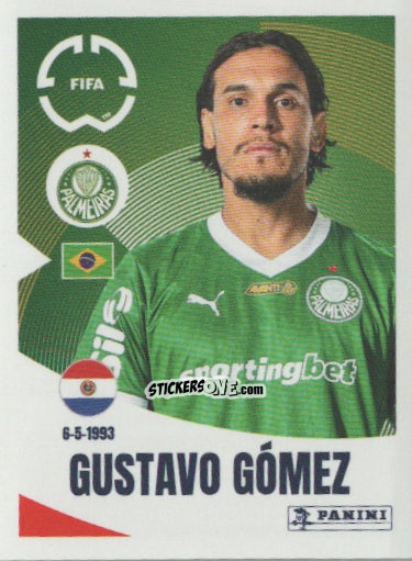Cromo Gustavo Gómez - FIFA Club World Cup 2025
 n. 9 - Panini