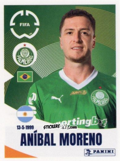 Figurina Aníbal Moreno - FIFA Club World Cup 2025
 n. 12 - Panini