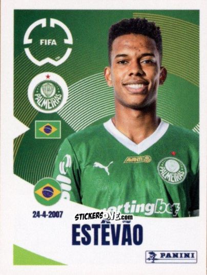 Cromo Estêvão Willian - FIFA Club World Cup 2025
 n. 18 - Panini