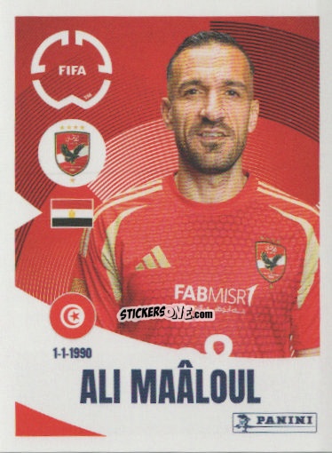 Cromo Ali Maâloul - FIFA Club World Cup 2025
 n. 43 - Panini