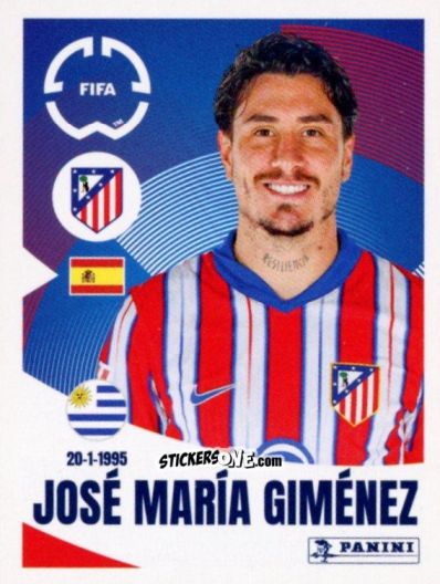 Cromo José María Giménez - FIFA Club World Cup 2025
 n. 84 - Panini