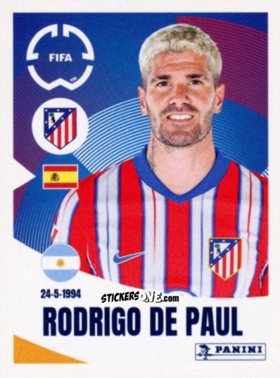 Sticker Rodrigo De Paul - FIFA Club World Cup 2025
 n. 87 - Panini
