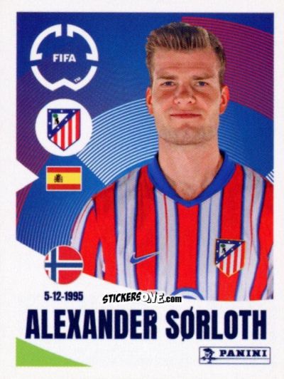 Sticker Alexander Sørloth - FIFA Club World Cup 2025
 n. 95 - Panini