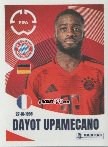 Cromo Dayot Upamecano - FIFA Club World Cup 2025
 n. 122 - Panini