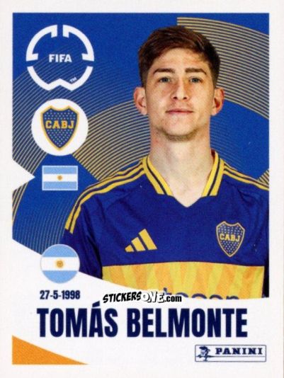 Sticker Tomás Belmonte - FIFA Club World Cup 2025
 n. 162 - Panini