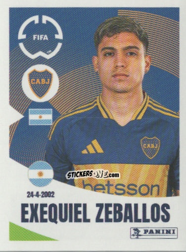 Cromo Exequiel Zeballos
