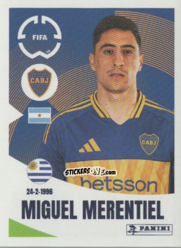 Cromo Miguel Merentiel - FIFA Club World Cup 2025
 n. 168 - Panini