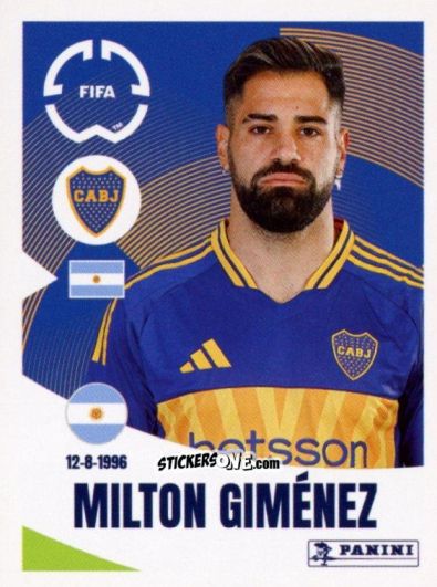 Sticker Milton Giménez - FIFA Club World Cup 2025
 n. 171 - Panini