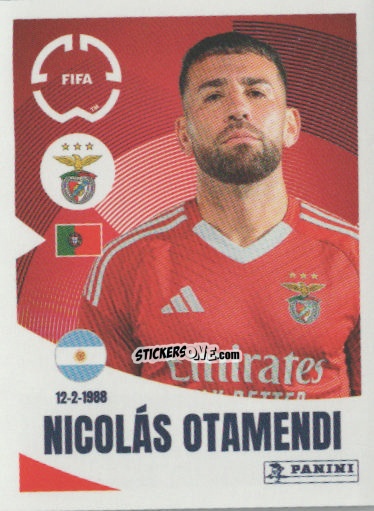 Cromo Nicolás Otamendi - FIFA Club World Cup 2025
 n. 178 - Panini