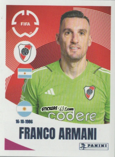 Sticker Franco Armani - FIFA Club World Cup 2025
 n. 264 - Panini