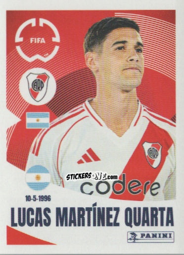 Cromo Lucas Martínez Quarta - FIFA Club World Cup 2025
 n. 267 - Panini