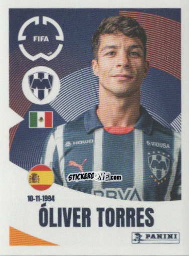 Cromo Óliver Torres - FIFA Club World Cup 2025
 n. 309 - Panini