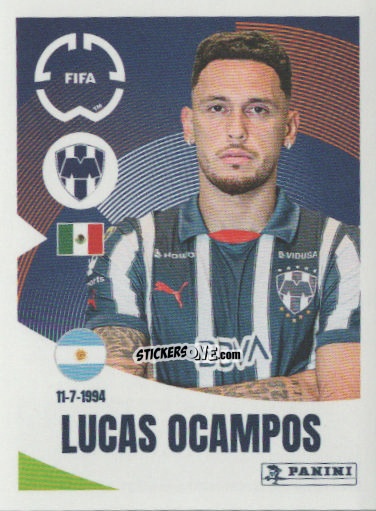 Cromo Lucas Ocampos - FIFA Club World Cup 2025
 n. 312 - Panini