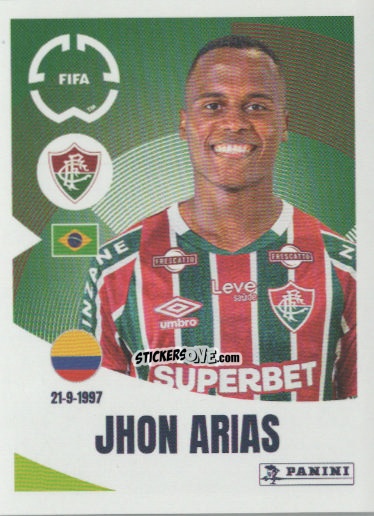 Cromo Jhon Arias - FIFA Club World Cup 2025
 n. 351 - Panini