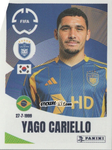 Cromo Yago Cariello - FIFA Club World Cup 2025
 n. 386 - Panini