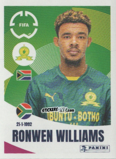 Cromo Ronwen Williams - FIFA Club World Cup 2025
 n. 390 - Panini