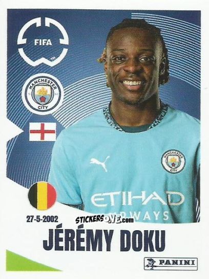 Figurina Jérémy Doku - FIFA Club World Cup 2025
 n. 423 - Panini