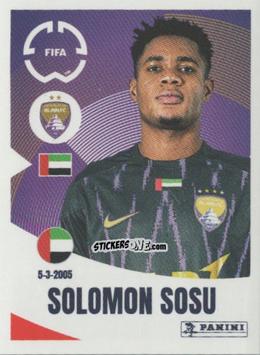 Cromo Solomon Sosu - FIFA Club World Cup 2025
 n. 448 - Panini