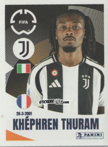 Figurina Khéphren Thuram - FIFA Club World Cup 2025
 n. 468 - Panini