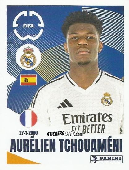 Figurina Aurélien Tchouaméni - FIFA Club World Cup 2025
 n. 486 - Panini