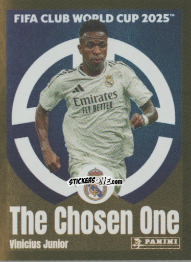 Cromo Vinícius Júnior (The Chosen One) - FIFA Club World Cup 2025
 n. 493 - Panini