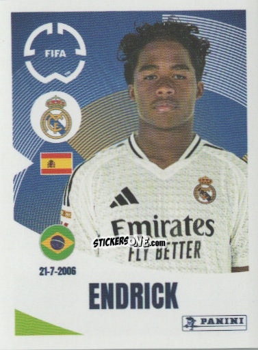 Cromo Endrick - FIFA Club World Cup 2025
 n. 494 - Panini