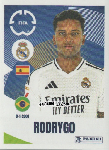 Cromo Rodrygo - FIFA Club World Cup 2025
 n. 495 - Panini