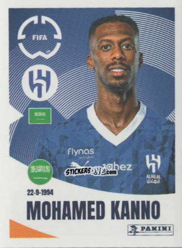 Cromo Mohamed Kanno - FIFA Club World Cup 2025
 n. 503 - Panini