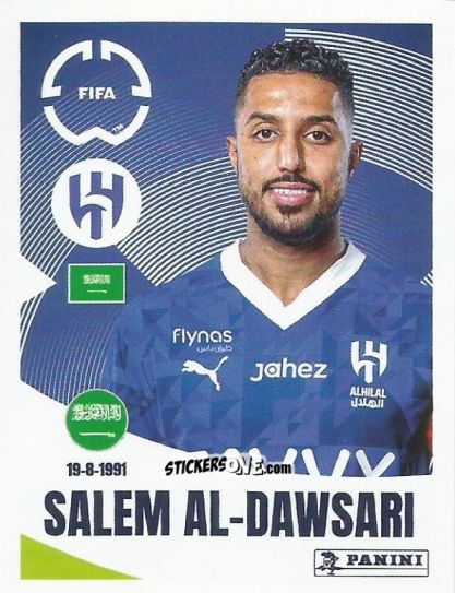 Sticker Salem Al-Dawsari - FIFA Club World Cup 2025
 n. 513 - Panini
