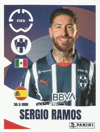 Cromo Sergio Ramos - FIFA Club World Cup 2025
 n. 304 - Panini