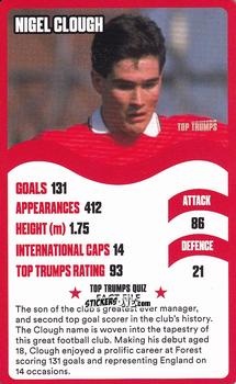 Sticker Nigel Clough - Nottingham Forest 30 Legendary Players
 n. 19 - Top Trumps