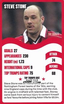 Cromo Steve Stone - Nottingham Forest 30 Legendary Players
 n. 26 - Top Trumps