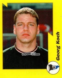Sticker Georg Koch - German Football Bundesliga 1997-1998. Final phase n. 7 - Panini