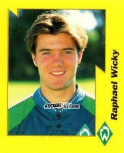 Sticker Raphael Wicky - German Football Bundesliga 1997-1998. Final phase n. 34 - Panini
