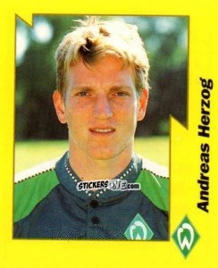 Sticker Andreas Herzog - German Football Bundesliga 1997-1998. Final phase n. 43 - Panini