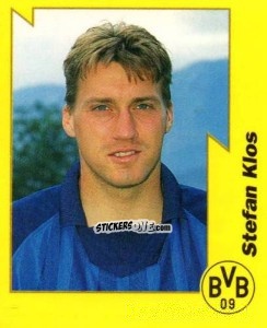 Sticker Stefan Klos - German Football Bundesliga 1997-1998. Final phase n. 46 - Panini