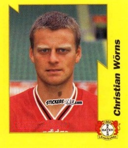 Sticker Christian Wörns - German Football Bundesliga 1997-1998. Final phase n. 138 - Panini